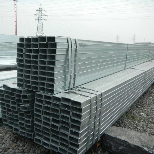 Quality Corrugated Square Tubing Galvanized Steel Hollow Pipe Iron Rectangular Tube for sale