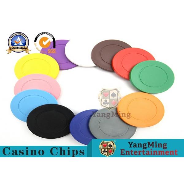 Quality Lightweight ABS Hotstamping Logo Dice Poker Chip / Colorful Roulette Poker Chips for sale