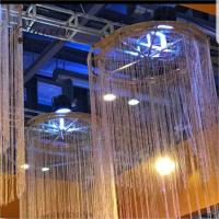 China Elegant  Wedding Ceiling Decoration Champagne colors Fabric String Curtain Ceiling Drape factory
