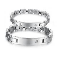 China Fashion Jewelry rhinestone belt magnetic radiation fatigue couple of titanium steel factory