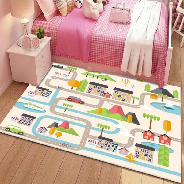 Quality Crystal Velvet Childrens Playroom Rug 80*160cm Game Room Carpet for sale