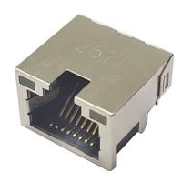 Quality 4.2H RJ45 Single Port Shield DIP / Sink Plate RJ45 Modular Jack Tab UP 1x1 With for sale