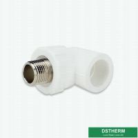 China White Polypropylene Pipe Fittings 90°Male Threaded Elbow Ppr Water Pipe Heat Preservation factory