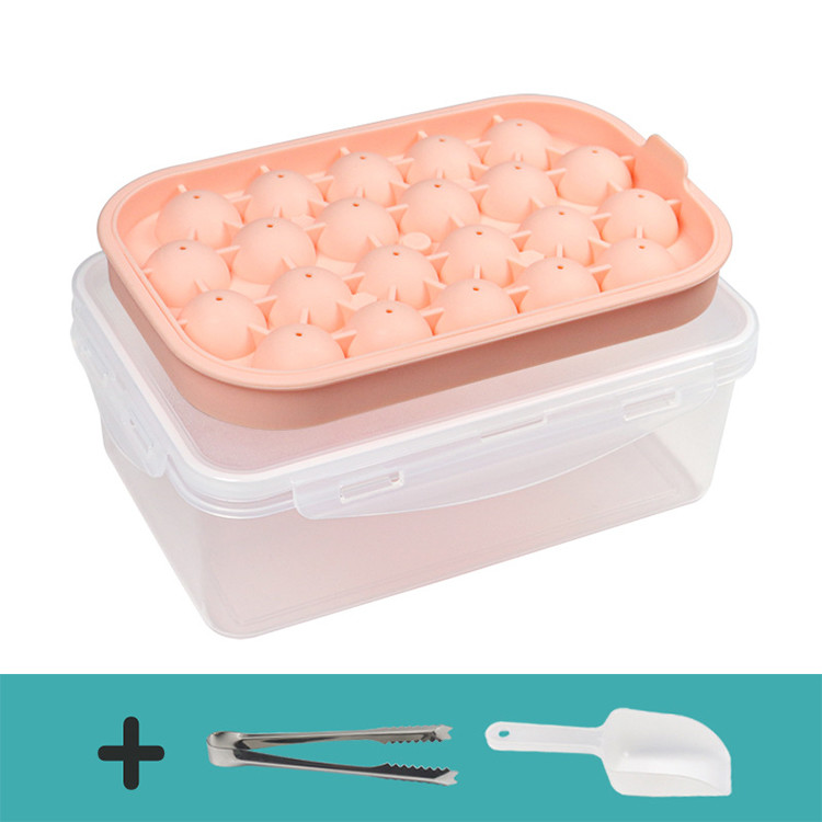 China Wholesale Bpa Free Diy Maker Pp Ice Cream Mould With Lid Whiskey Ice Mold Cube Tray factory