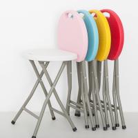 China OEM Modern Lightweight Round Plastic Folding Chair And Table Stool folding table and chairs set factory