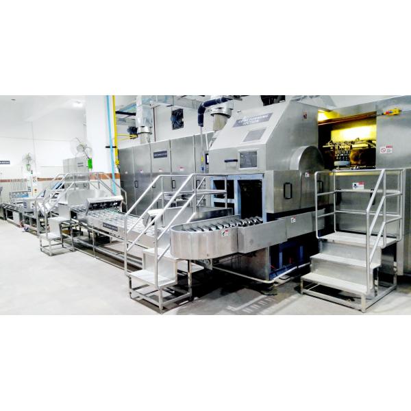 Quality Stainless Steel Ice Cream Cone Production Line High Speed Working 380V for sale