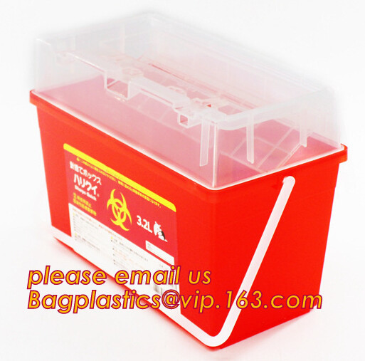 China Best Selling Biohazard Plastic Sharps Container For Sale, Sharps Container Medical Disposable Needle Box, Biohazard Plas factory