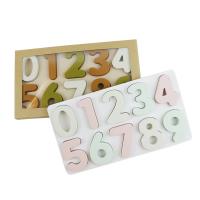 Quality Educational Training Silicone Puzzle , Arabia Number Shape Toddler Jigsaw Puzzle for sale