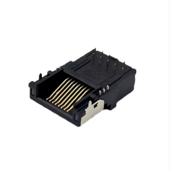 Quality ODM 125V Half RJ45 Female Connector Socket Receptacle With Gigabit Filtering L25.4mm for sale