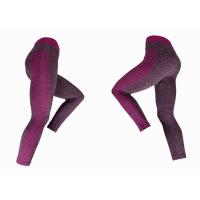 Quality 230gsm Colourful Yoga Leggings Pink Contrast Leggings Melange Pink for sale