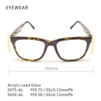 China Lightweight 5050/5075 X Ray Glasses , X Ray Lead Glasses Ordinary And Side Type factory