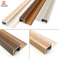 China Extruded Aluminum Metal Stair Nosing Safety Stair Straight Angles factory