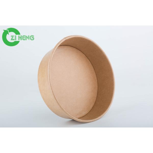 Quality Biodegradable Kraft Paper Bowls 32oz Take Away Durable Food Container For Salad for sale