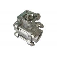 Quality Npt / Bsp / Bspt Stainless Steel Ball Valve 3/4" inch with actuator mounting pad for sale