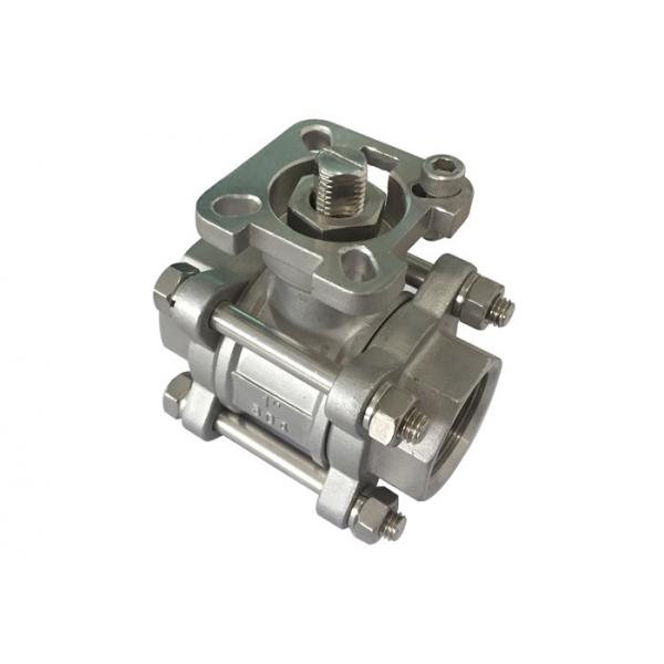 Quality Npt / Bsp / Bspt Stainless Steel Ball Valve 3/4" inch with actuator mounting pad for sale