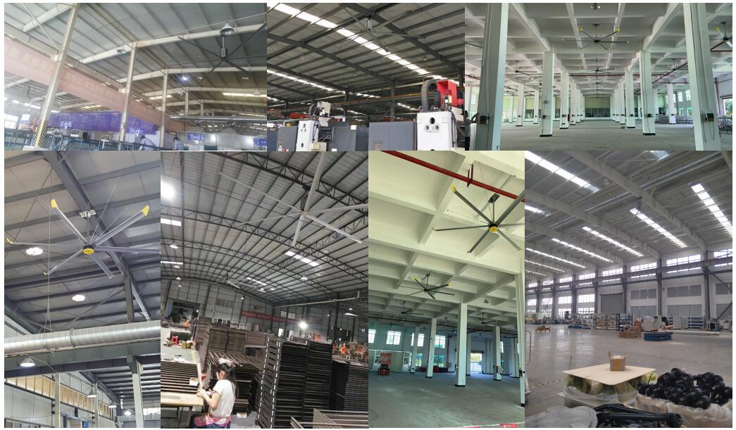 High Quality Hvls Large Industrial Ceiling Fans with Energy-Saving Pmsm Motor