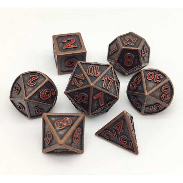 Quality Manual Grinding Tiny Polyhedral Dice , Polishing Unique Metal Dice for sale