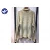China Turtle Neck Pearl Studs Womens Knit Pullover Sweater Long Sleeves High Collar factory