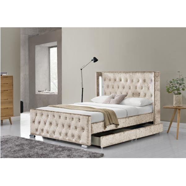 Quality Double Size Upholstered Platform Bed Frame for sale