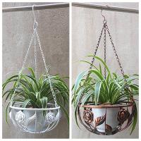 china Iron Balcony Flower Pot Hanging Basket