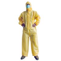 Quality PE Type 3 Disposable Coveralls With Tape Disposable Chemical Coverall For Oil for sale
