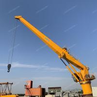 China 25T Hydraulic Stiff Boom Marine Crane High Efficiency Electric For Heavy Duty for sale