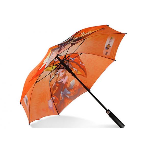 Quality Strong Windproof Golf Umbrellas Customized Logo Heat Transfer Printing for sale
