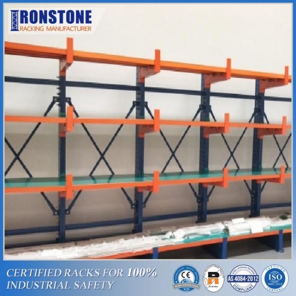 Quality Flexible Extendable Cantilever Racking System For Vertical Warehouse Storage for sale