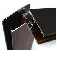 China Industrial Wood Finish Aluminium Profiles For Polycarbonate Sheet OEM / ODM factory