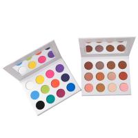 China Multi Colors Eye Makeup Eyeshadow High Pigment DIY Shimmer Matte Palette 12 Holes factory