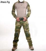 China Wholesale Airsoft Army Atacs clothes Military paintball Combat Camoflage Uniform with pads factory