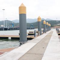 China White Marina Dock Piling Caps Normal Specifications D325 D410 D500 for sale