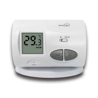 China 868Mhz White Electronic Large Button Digital Room Thermostat For Underfloor Heating factory
