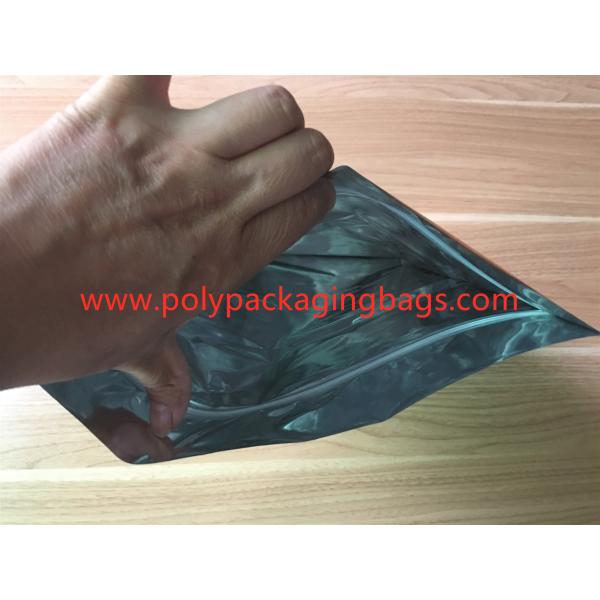 Quality Gold PET Composite CPP Standing Foil Ziplock Bags For Powder , Herbs for sale