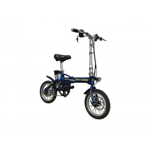 Quality Adult Lithium Bicycle Li - Ion Battery , Aluminum Alloy Frame Foldaway Electric Bike for sale