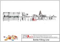 China Tablet Capsule Bottle Filling Line With Counted Machine And Cotton Inserting Machine factory