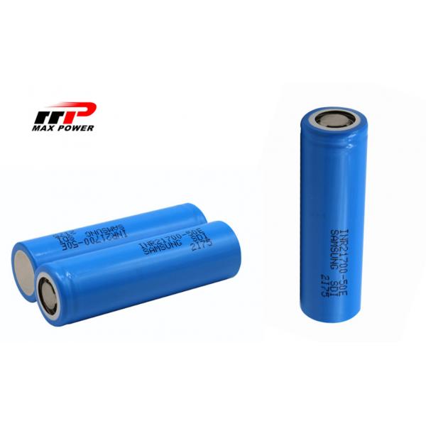 Quality INR21700 50E SDI Lithium Ion Rechargeable Batteries High Capacity for sale