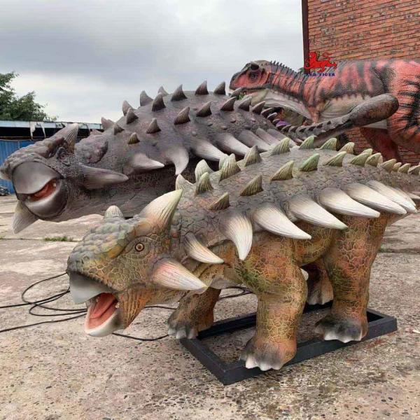 Quality Animated Realistic Animatronic Dinosaur  Life Size Ankylosaurus Type Dinosaurs for sale