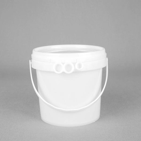 Quality IML Printed Small Clear Plastic Buckets 1 Liter Heat Transferprinting for sale