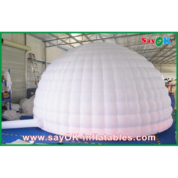 Quality Led Lights Inflatable Air Tent , Diameter 5m Inflatable Dome Tent for sale