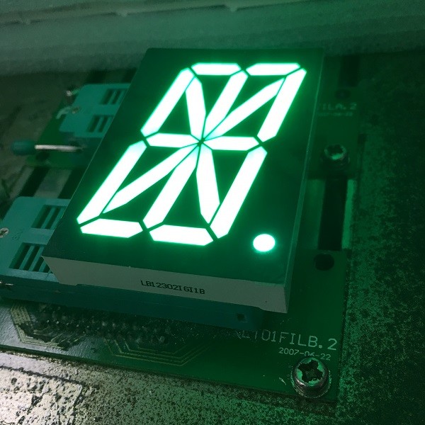 Quality Pure green single digit 16 Segment LED Display  for digital read-out panel for sale