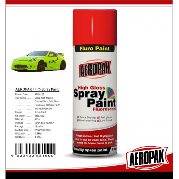 Quality Colorful Aerosol Spray Paint 5 Minutes Surface Dry Time For Wood / Metal for sale
