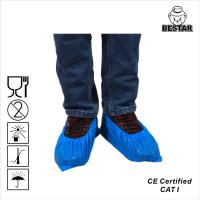 China Biodegradable Medical Disposable Blue Plastic Overshoes CPE Shoe Cover factory