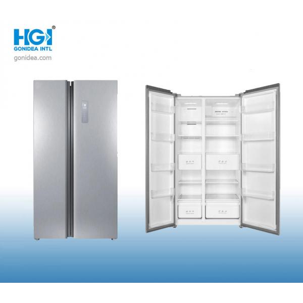 Quality CB CE Electronic Frost Free Side By Side Fridge Freezer 520L Antibacterial Liner for sale