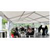 China White Outdoor Transparent Tent , Marquee Wedding Party Tent Stable Anti - Rust factory