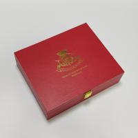 China High quality caviar gift box in PU leather with gold foil logo for 30g and 125g tin water-proof factory