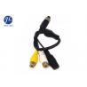 China Male To Female 4 Pin Aviation Cable To RCA Video Audio Connectors Automotive Rear View Camera System factory