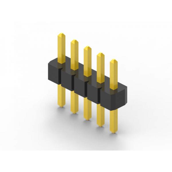 Quality Single Row 10 Pin Header Connector , Pcb Pin Connector Withstand Voltage 500V for sale