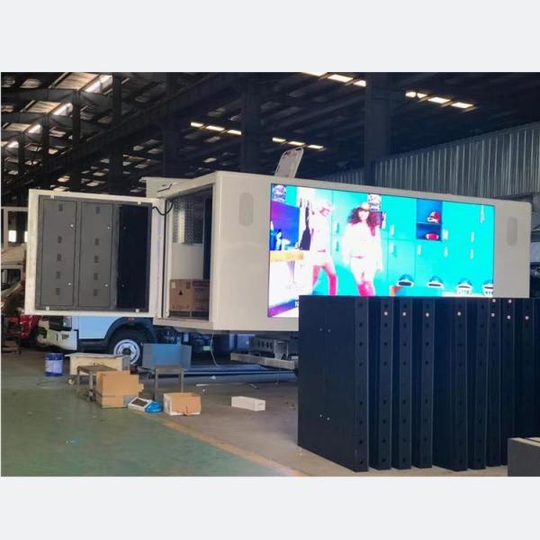 Quality ColorLight Digital Truck Mounted LED Screen 192*192mm 9ft - 18ft Customized for sale