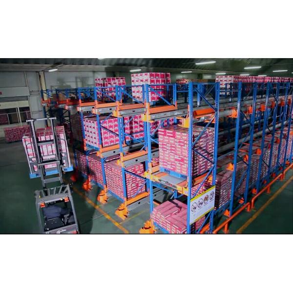 Quality FIFO / FILO Basis System Industrial Pallet Racks , Heavy Duty Pallet / Radio Shuttle Racking for sale